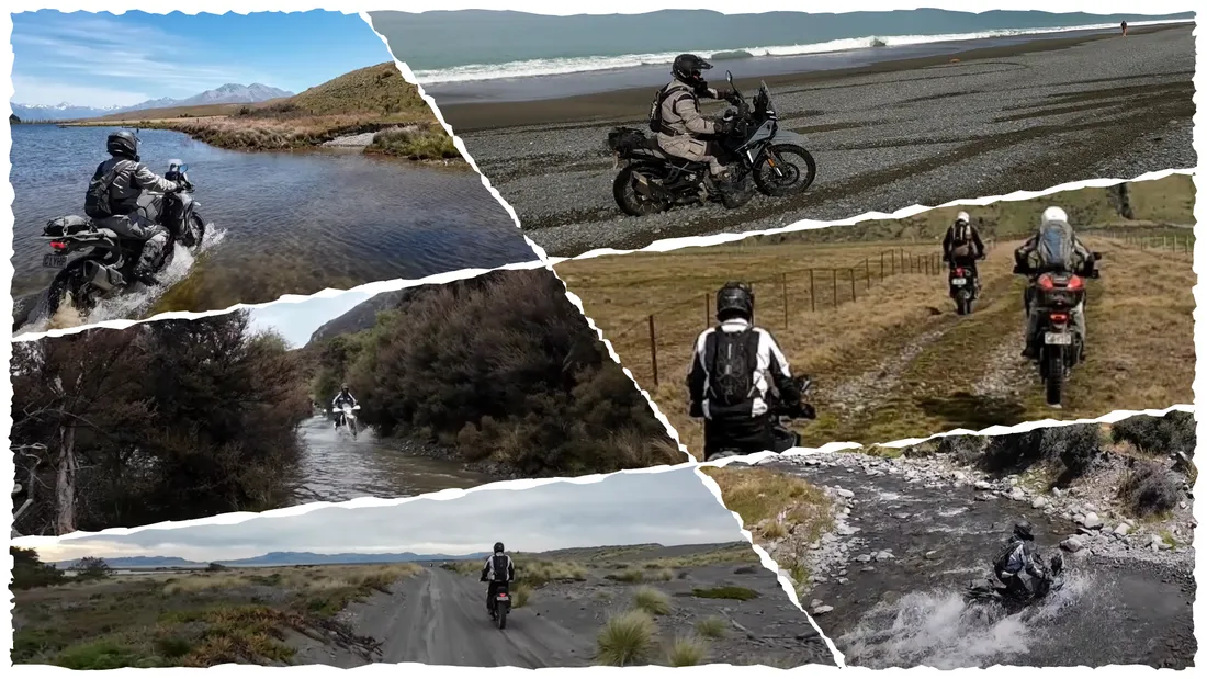 A collage of adventure rides