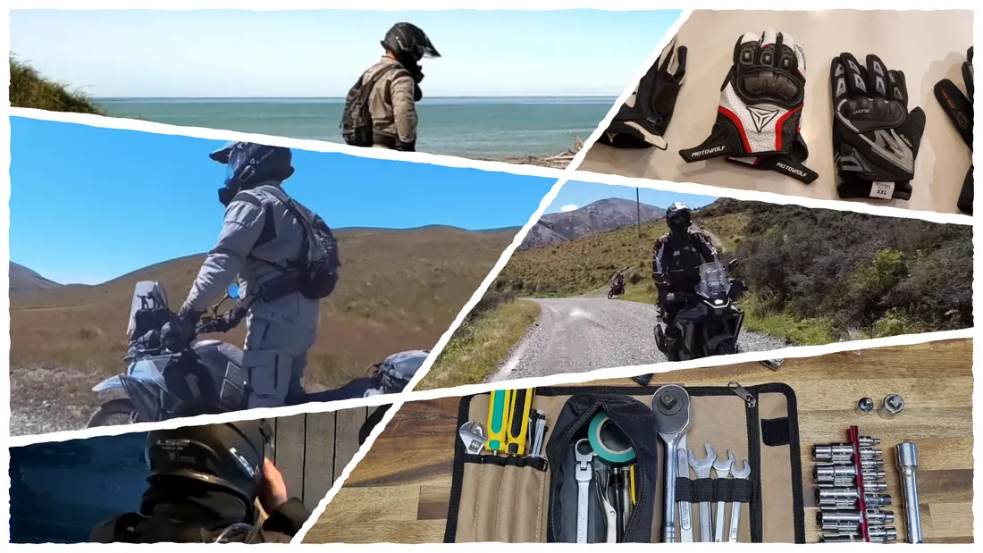 A collage of gear